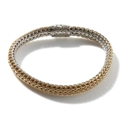 Men John Hardy Chains^Icon Bracelet, Gold, Sterling Silver, 5Mm