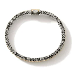 Men John Hardy Chains^Icon Bracelet, Gold, Sterling Silver, 8Mm
