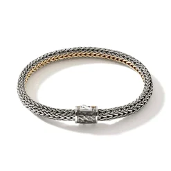 Men John Hardy Chains^Icon Bracelet, Gold, Sterling Silver, 8Mm