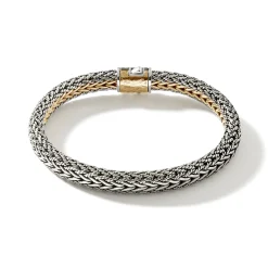 Men John Hardy Chains^Icon Bracelet, Gold, Sterling Silver, 8Mm