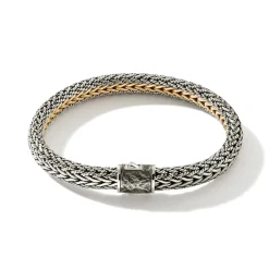 Men John Hardy Chains^Icon Bracelet, Gold, Sterling Silver, 8Mm