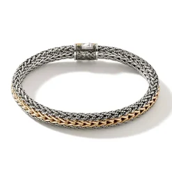 Men John Hardy Chains^Icon Bracelet, Gold, Sterling Silver, 8Mm