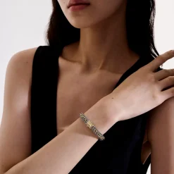 Men John Hardy Chains^Icon Bracelet, Gold, Sterling Silver, 8Mm