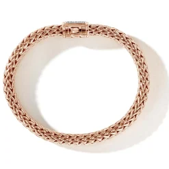 Women John Hardy Chains^Icon Bracelet, Silver, Diamonds, 7.5Mm