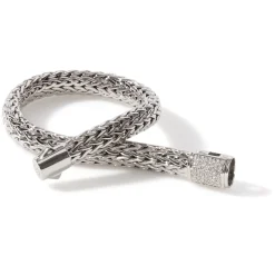 Women John Hardy Chains^Icon Bracelet, Silver, Diamonds, 7.5Mm