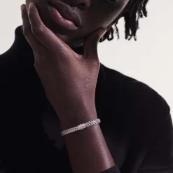 Women John Hardy Chains^Icon Bracelet, Silver, Diamonds, 7.5Mm