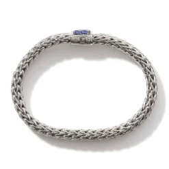 Women John Hardy Chains^Icon Bracelet, Sterling Silver, Pave, 6.5Mm