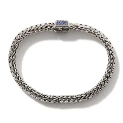Men John Hardy Chains^Icon Bracelet, Sterling Silver, Pave, 6.5Mm