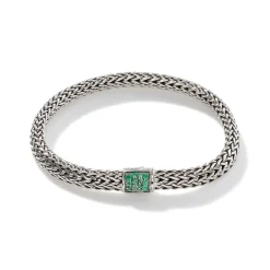 Men John Hardy Chains^Icon Bracelet, Sterling Silver, Pave, 6.5Mm