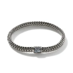 Men John Hardy Chains^Icon Bracelet, Sterling Silver, Pave, 6.5Mm
