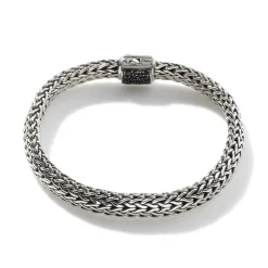 Men John Hardy Chains^Icon Bracelet, Sterling Silver, Pave, 6.5Mm