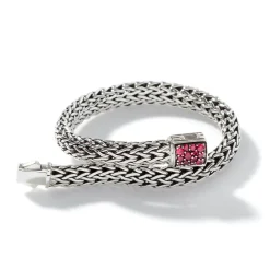 Men John Hardy Chains^Icon Bracelet, Sterling Silver, Pave, 6.5Mm