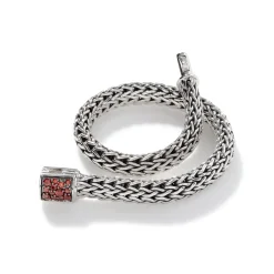 Men John Hardy Chains^Icon Bracelet, Sterling Silver, Pave, 6.5Mm