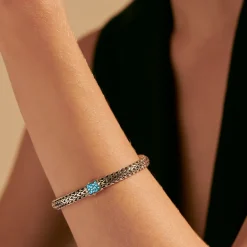 Men John Hardy Chains^Icon Bracelet, Sterling Silver, Pave, 6.5Mm