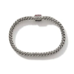 Men John Hardy Chains^Icon Bracelet, Sterling Silver, Pave, 6.5Mm