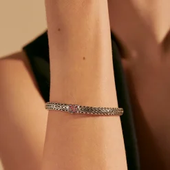 Men John Hardy Chains^Icon Bracelet, Sterling Silver, Pave, 6.5Mm