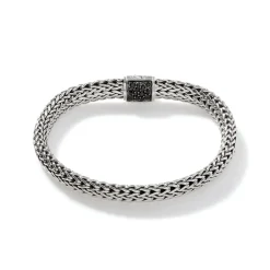 Men John Hardy Chains^Icon Bracelet, Sterling Silver, Pave, 6.5Mm