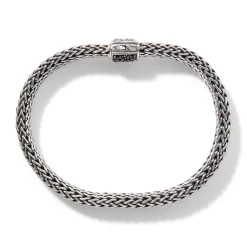 Men John Hardy Chains^Icon Bracelet, Sterling Silver, Pave, 6.5Mm