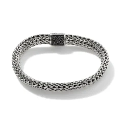 Men John Hardy Chains^Icon Bracelet, Sterling Silver, Pave, 6.5Mm