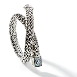 Men John Hardy Chains^Icon Bracelet, Sterling Silver, Pave, 6.5Mm