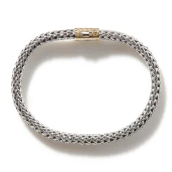 Women John Hardy Chains^Icon Bracelet, Sterling Silver, Gold, 6.5Mm