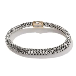 Women John Hardy Chains^Icon Bracelet, Sterling Silver, Gold, 6.5Mm