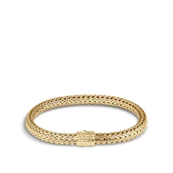 Women John Hardy Chains^Icon Bracelet, Sterling Silver, Gold, 6.5Mm