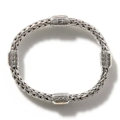 Men John Hardy Chains^Icon Bracelet, Sterling Silver, Gold, 7.5Mm