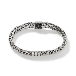 Men John Hardy Chains^Icon Bracelet, Sterling Silver, Pave, 6.5Mm