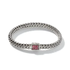 Men John Hardy Chains^Icon Bracelet, Sterling Silver, Pave, 6.5Mm