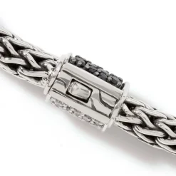 Men John Hardy Chains^Icon Bracelet, Sterling Silver, Pave, 6.5Mm