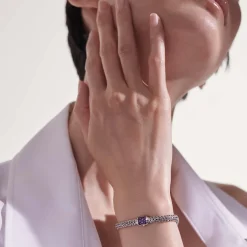 Women John Hardy Chains^Icon Bracelet, Sterling Silver, Pave, 5Mm