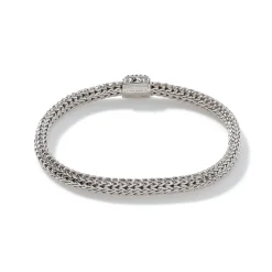 Women John Hardy Chains^Icon Bracelet, Sterling Silver, Pave, 5Mm