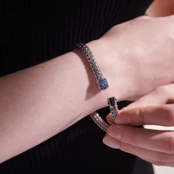 Women John Hardy Chains^Icon Bracelet, Sterling Silver, Pave, 5Mm