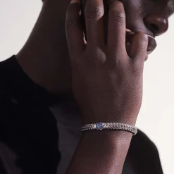 Women John Hardy Chains^Icon Bracelet, Sterling Silver, Pave, 5Mm