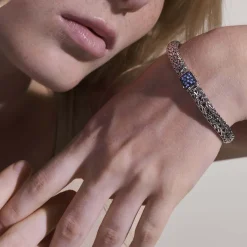 Women John Hardy Chains^Icon Bracelet, Sterling Silver, Pave, 10.5Mm