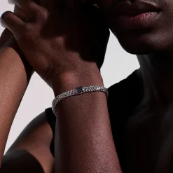 Women John Hardy Chains^Icon Bracelet, Sterling Silver, Pave, 10.5Mm