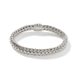 Men John Hardy Chains^Icon Bracelet, Sterling Silver, Pave, 7.5Mm