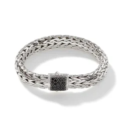 Men John Hardy Chains^Icon Bracelet, Sterling Silver, Pave, 7.5Mm