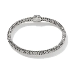 Women John Hardy Chains^Icon Bracelet, Sterling Silver, Pave, 5Mm