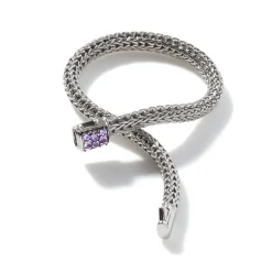 Women John Hardy Chains^Icon Bracelet, Sterling Silver, Pave, 5Mm