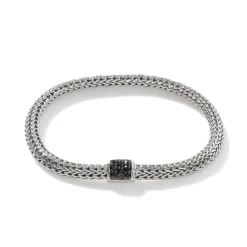 Women John Hardy Chains^Icon Bracelet, Sterling Silver, Pave, 5Mm