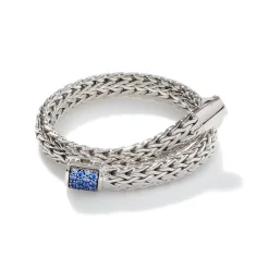 Women John Hardy Chains^Icon Bracelet, Sterling Silver, Pave, 6.5Mm