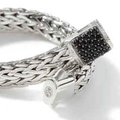 Women John Hardy Chains^Icon Bracelet, Sterling Silver, Pave, 6.5Mm