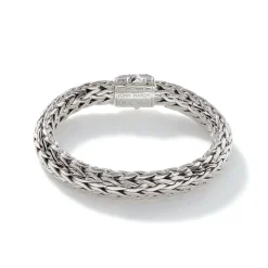 Women John Hardy Chains^Icon Bracelet, Sterling Silver, Pave, 6.5Mm