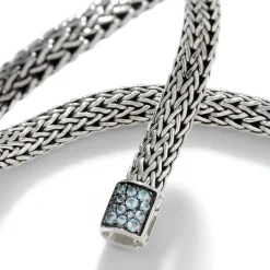 Men John Hardy Chains^Icon Bracelet, Sterling Silver, Pave, 6.5Mm