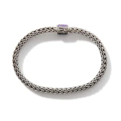 Men John Hardy Chains^Icon Bracelet, Sterling Silver, Pave, 6.5Mm