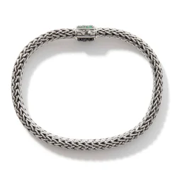 Men John Hardy Chains^Icon Bracelet, Sterling Silver, Pave, 6.5Mm