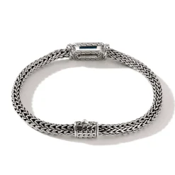 Men John Hardy Chains^Icon Bracelet, Sterling Silver, Gemstone, 5Mm