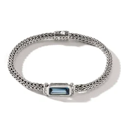 Men John Hardy Chains^Icon Bracelet, Sterling Silver, Gemstone, 5Mm
